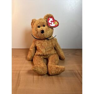 Fuzz The Bear Mint Condition with Tags Retired TY Beanie Baby Collectible 1998
